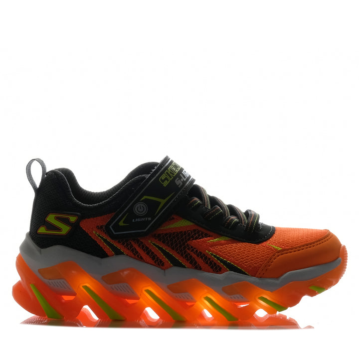 Skechers Kids' S-Lights: Mega Surge 2.0 Orange/Charcoal 400165L Youth Shoes