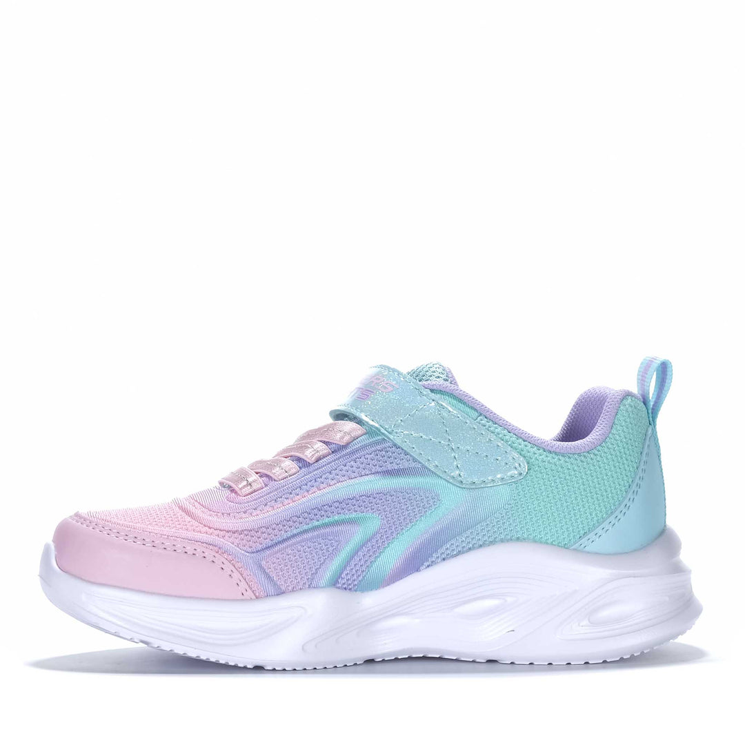 Skechers Kids' S-Lights: Sola Glow - Colour Breeze Aqua 303713L