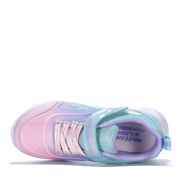 Skechers Kids' S-Lights: Sola Glow - Colour Breeze Aqua 303713L
