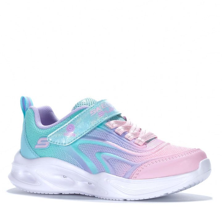 Skechers Kids' S-Lights: Sola Glow - Colour Breeze Aqua 303713L