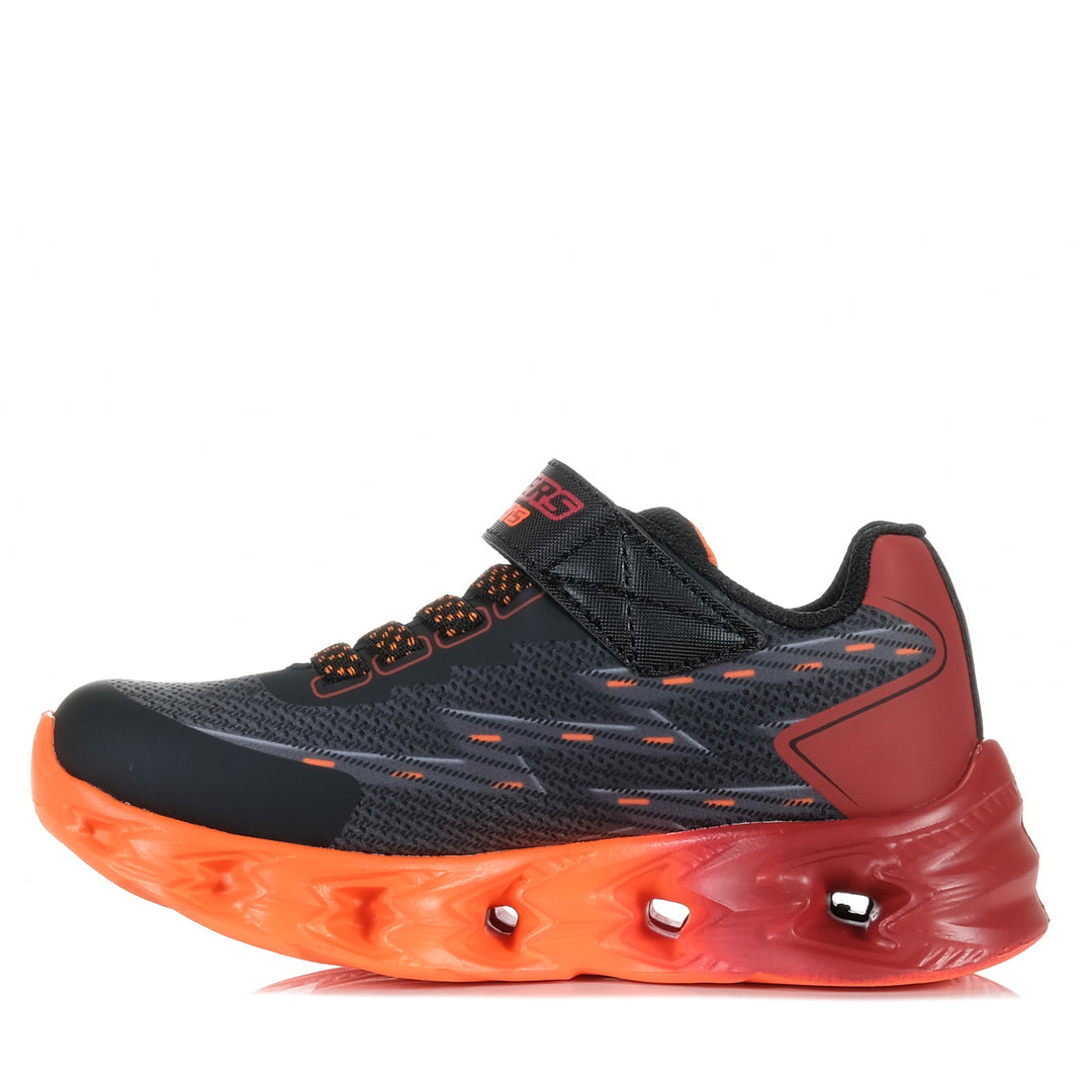 Skechers Kids' S-Lights: Vortex 2.0 - Quantroid Black/Red 400604