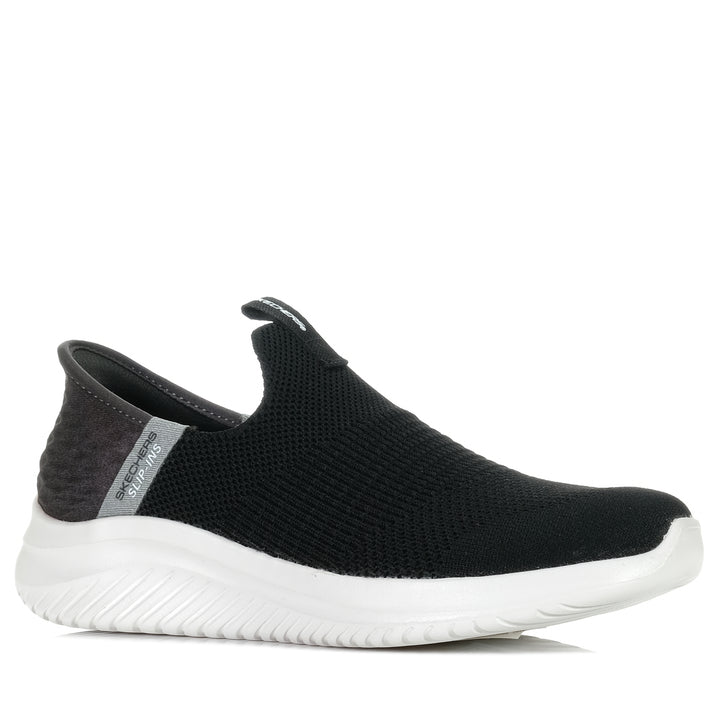 Skechers Kids' Slip-Ins: Ultra Flex 3.0 Smooth Step Black/White, Youth