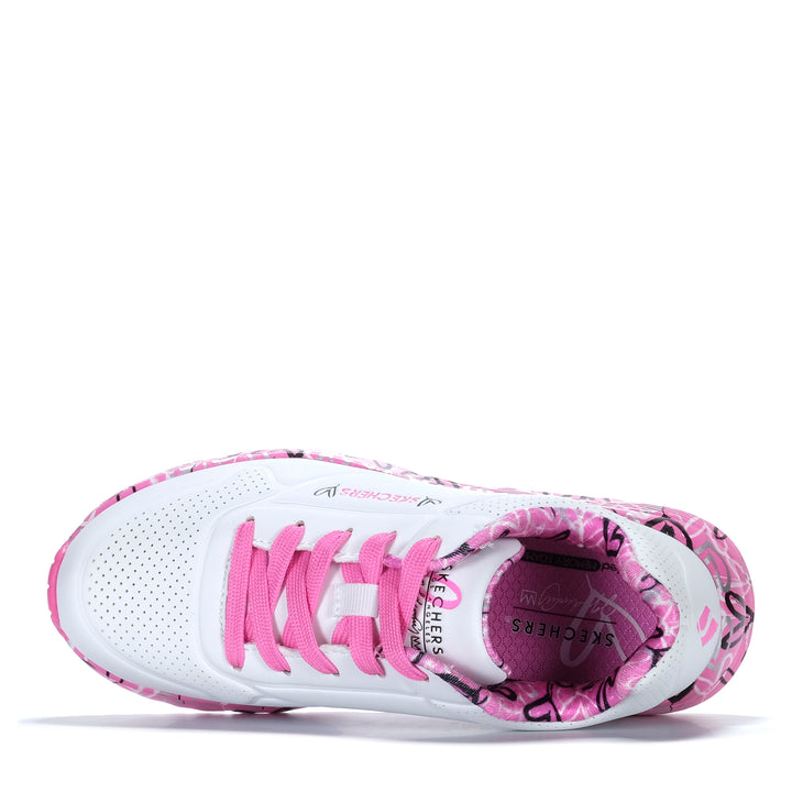 Skechers Kids' Uno Lite - Lovely Luv White/Pink 314976L Youth Shoes