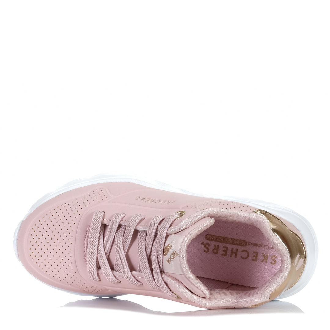 Skechers Kids' Uno Lite - Metallic Mode 310384L Mauve