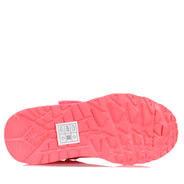 Skechers Kids' Uno Lite 310451L Neon Pink/Coral, 11 US, 2 US, 3 US, 4 US, 5 US, kids, pink, shoes, Skechers, youth