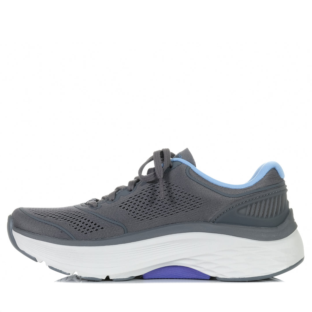 Skechers Max Cushioning Arch Fit - Velocity 128923 Charcoal/Blue, 10 US, 11 US, 6 US, 7 US, 8 US, 9 US, grey, Skechers, sports, walking, womens