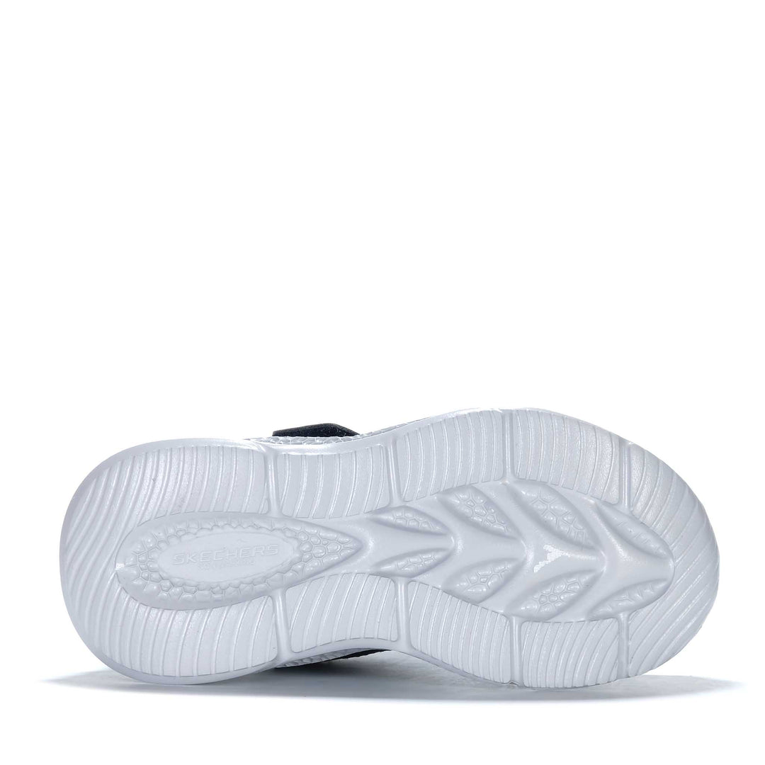 Skechers Meteor-Lights - Glow Strider Navy/Lime 401497L Youth Shoes