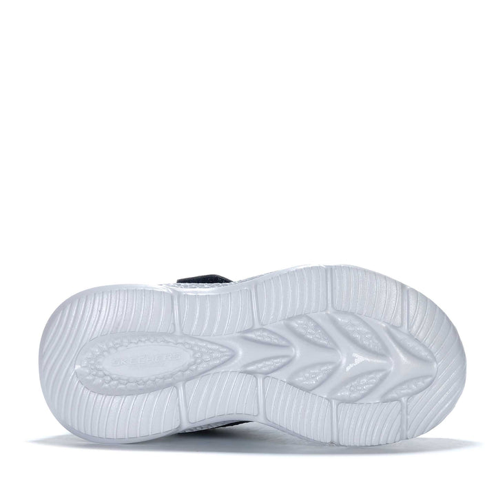 Skechers Meteor-Lights - Glow Strider Navy/Lime 401497L Youth Shoes