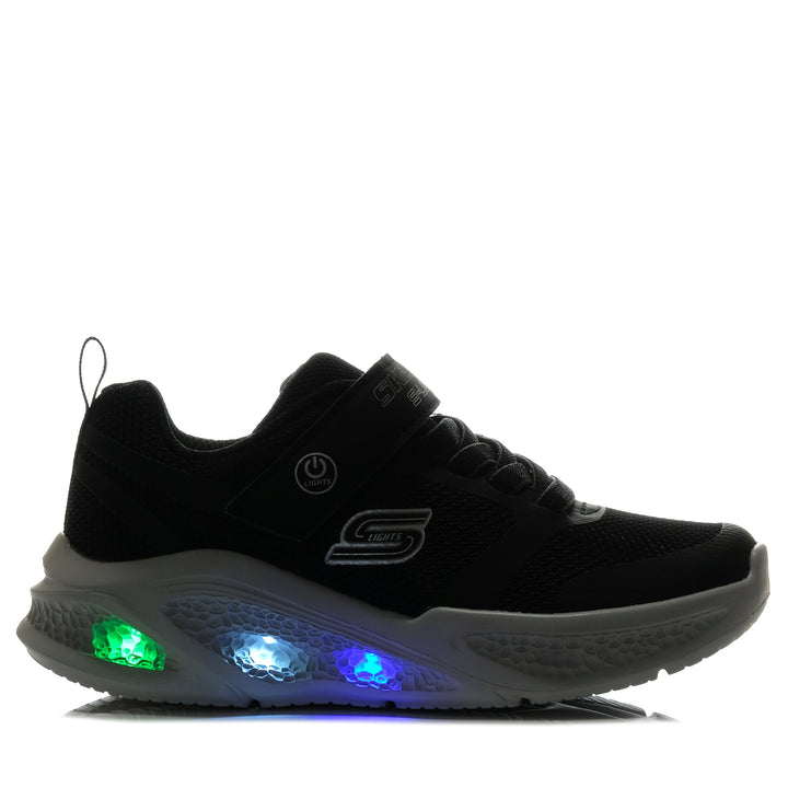 Skechers Meteor-Lights 401675L Black/Grey, 1 US, 11 US, 12 US, 13 US, 2 US, 3 US, black, kids, shoes, Skechers, youth