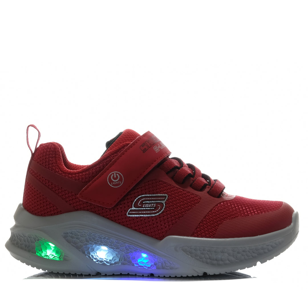 Skechers Meteor-Lights 401675L Red/Black, 1 US, 11 US, 12 US, 13 US, 2 US, 3 US, 4 US, 5 US, kids, red, shoes, Skechers, youth