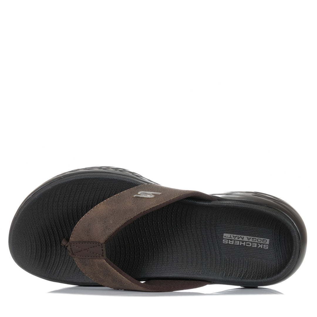 Skechers On The Go 600 - Seaport 55352 Chocolate, 10 US, 11 US, 12 US, 9 US, brown, mens, sandals, Skechers