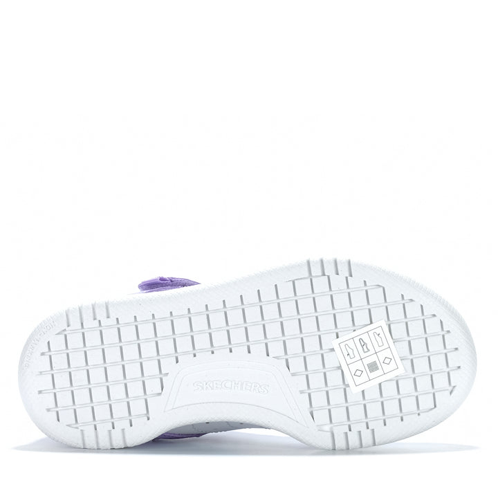 Skechers Quick Street - Style Stride White/Lavender 310241L Youth Shoes