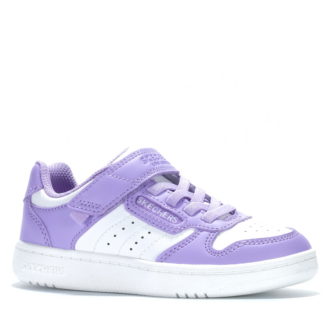 Skechers Quick Street - Style Stride White/Lavender 310241L Youth Shoes
