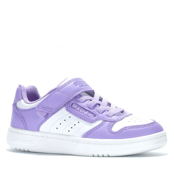 Skechers Quick Street - Style Stride White/Lavender 310241L Youth Shoes
