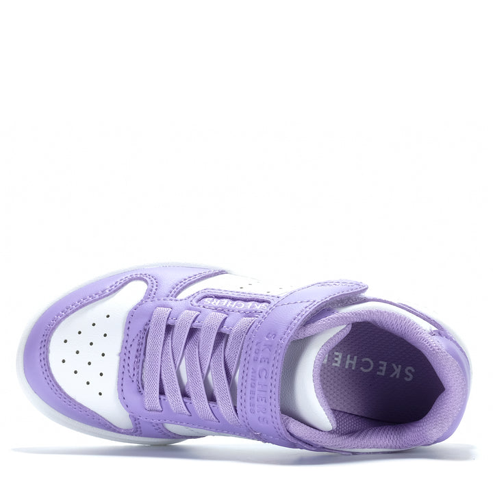 Skechers Quick Street - Style Stride White/Lavender 310241L Youth Shoes