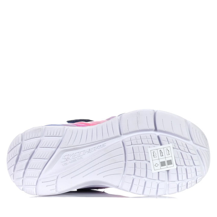 Skechers Rainbow Cruisers 303721L Navy/Multi, 1 US, 11 US, 12 US, 13 US, 2 US, 3 US, 4 US, kids, lights, multi, shoes, Skechers, youth