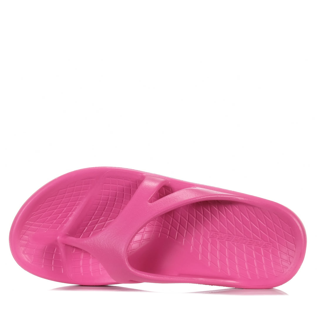 Skechers Relaxed Fit: Reply - Re-Bounce 3 Point Hot Pink, 10 us, 6 us, 7 us, 8 us, 9 us, flats, pink, sandals, skechers, wide, womens