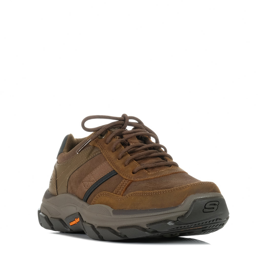 Skechers Relaxed Fit: Respected 205128 Dark Brown, 10 US, 11 US, 12 US, 13 US, 14 US, 8 US, 9 US, brown, casual, low-tops, mens, shoes, Skechers, sneakers