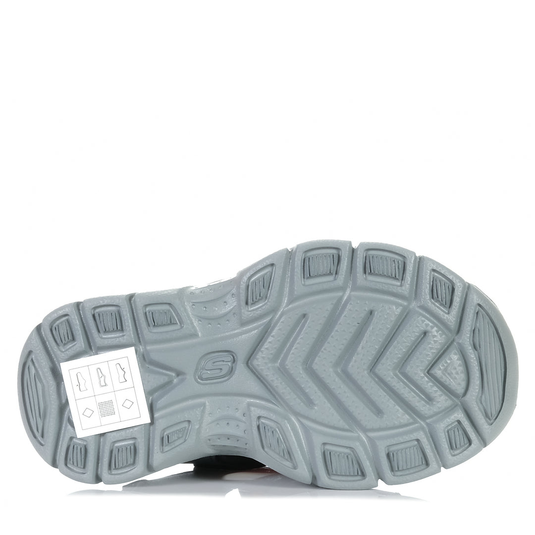 Skechers Relix - Valdex 406521N Charcoal/Red, 10 US, 6 US, 7 US, 8 US, 9 US, grey, kids, sandals, Skechers, toddler