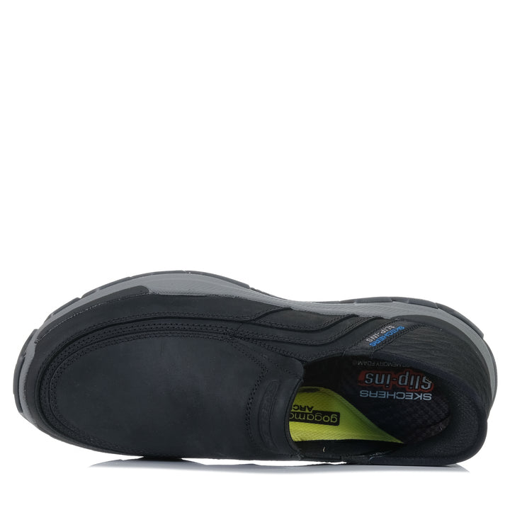 Skechers Slip-Ins Relaxed Fit: Respected - Elgin Black, black, casual, mens, shoes, skechers, slip on, sports, walking