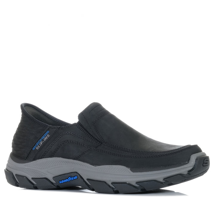 Skechers Slip-Ins Relaxed Fit: Respected - Elgin Black, black, casual, mens, shoes, skechers, slip on, sports, walking