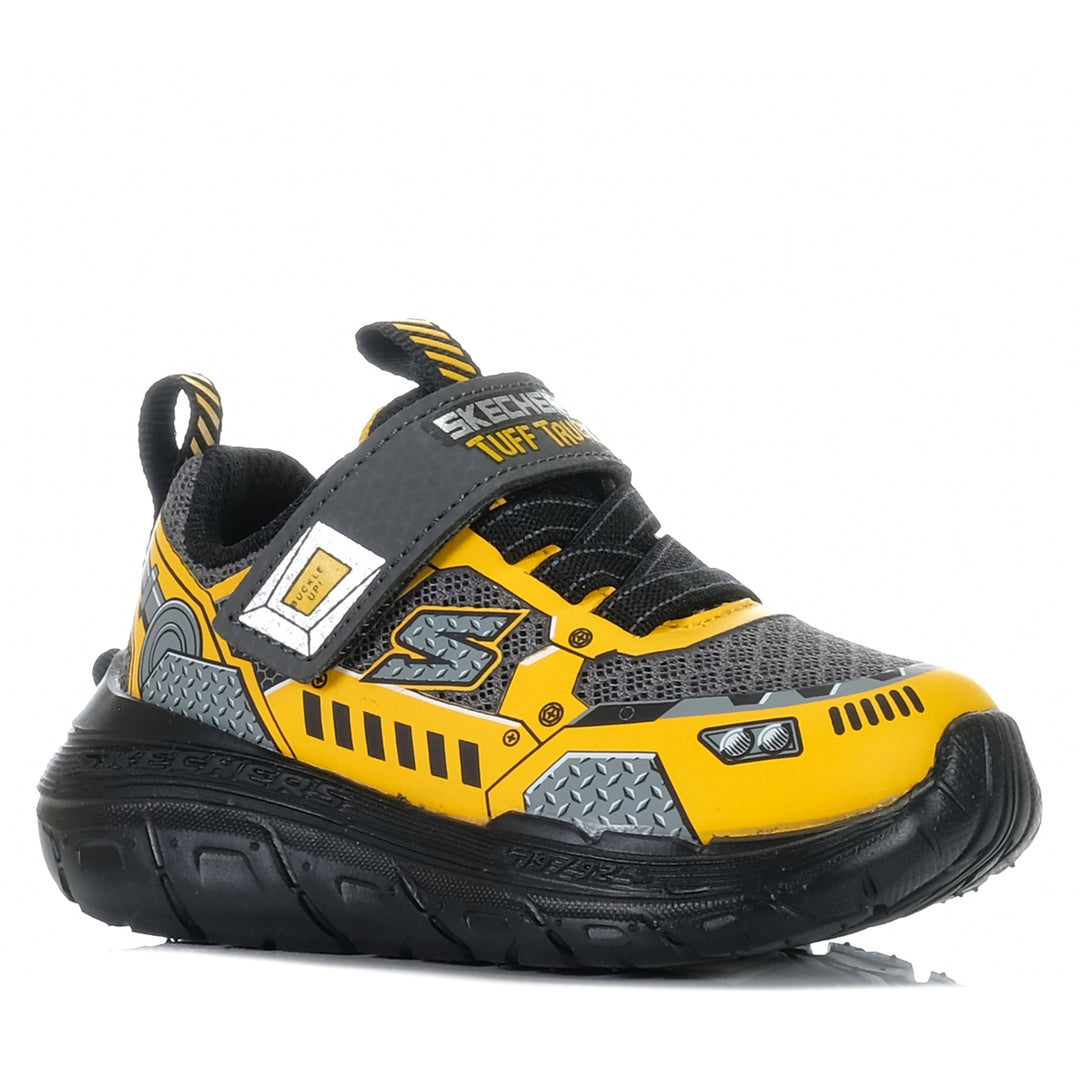 Skechers Skech Tracks 402303N Charcoal/Yellow, 10 US, 5 US, 6 US, 7 US, 8 US, 9 US, kids, multi, shoes, Skechers, toddler