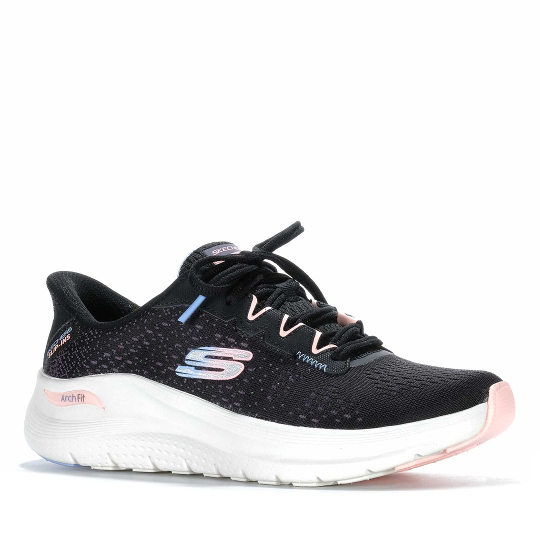 Skechers Slip-Ins: Arch Fit 2.0 - Fresh Space Black/Multi 150333 Womens Walking & Running