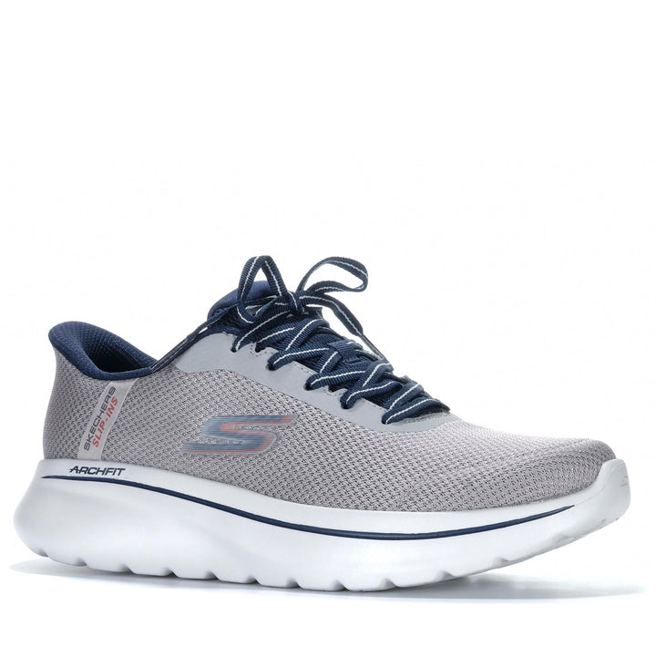 Skechers Slip-Ins: Arch Fit N-Joy - Lenny Grey/Navy 217080 Mens Walking & Running