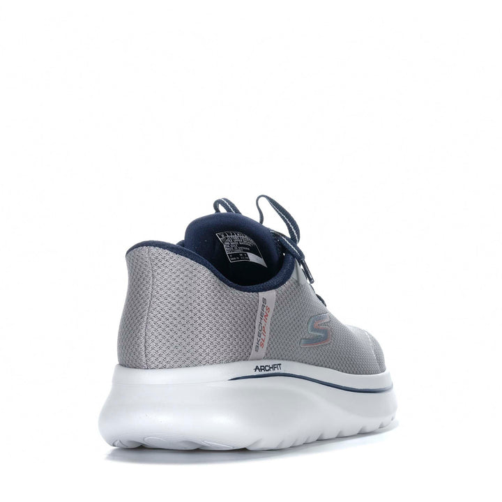 Skechers Slip-Ins: Arch Fit N-Joy - Lenny Grey/Navy 217080 Mens Walking & Running