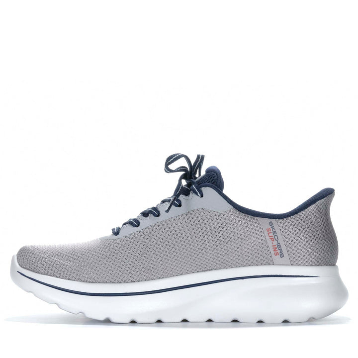 Skechers Slip-Ins: Arch Fit N-Joy - Lenny Grey/Navy 217080 Mens Walking & Running