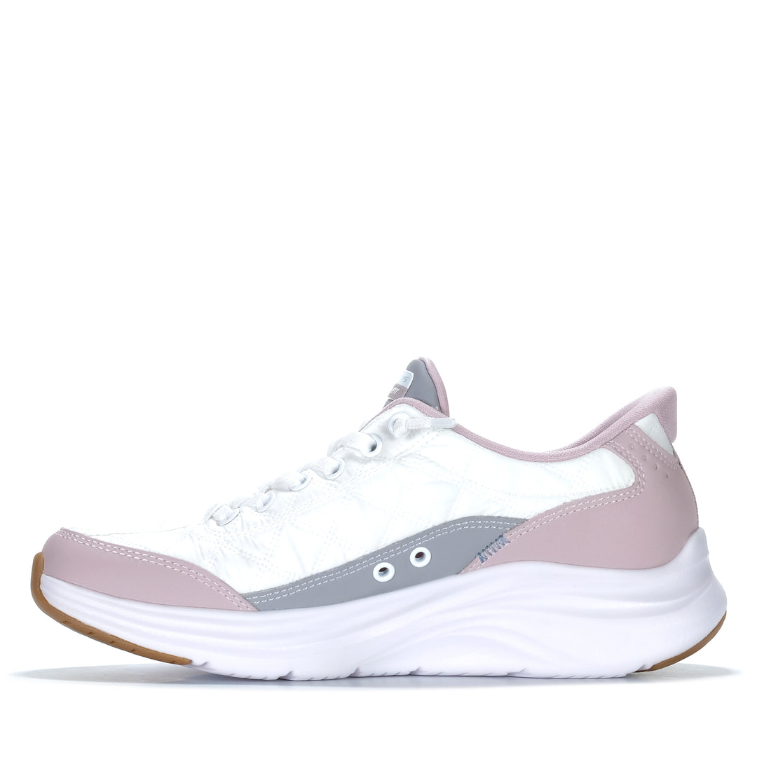 Skechers Slip-Ins: Contour Foam - Cozy Fit White/Lavender 150404 Womens Sneakers