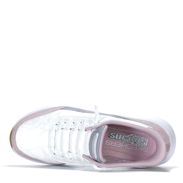 Skechers Slip-Ins: Contour Foam - Cozy Fit White/Lavender 150404 Womens Sneakers