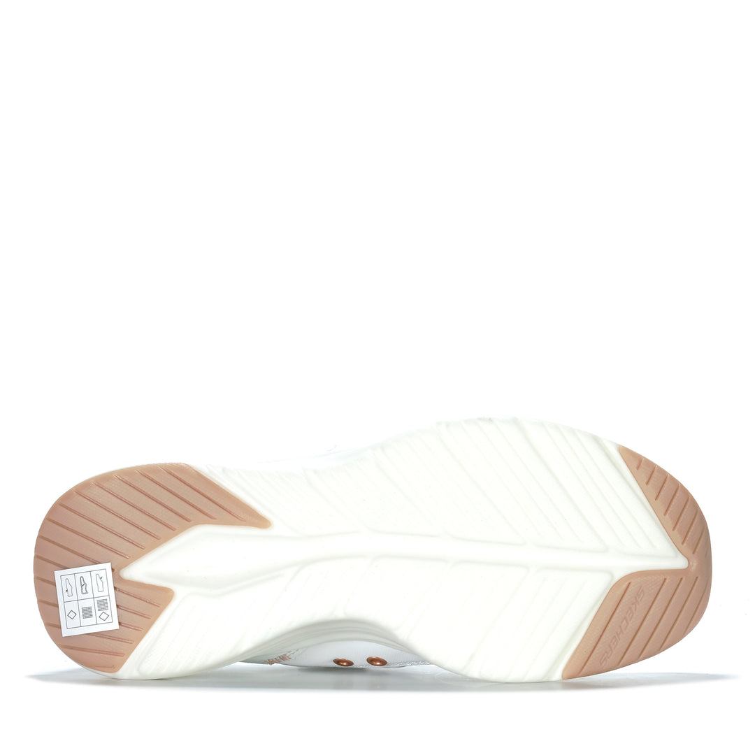 Skechers Slip-Ins: Contour Foam - Golden Hour White/Rose Gold 15 Womens Sneakers