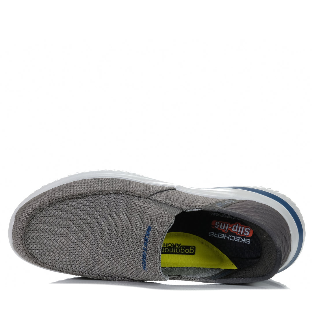 Skechers Slip-Ins: Delson 3.0 - Cabrino 210604 Grey, 10 US, 11 US, 12 US, 13 US, 8 US, 9 US, casual, grey, mens, shoes, Skechers