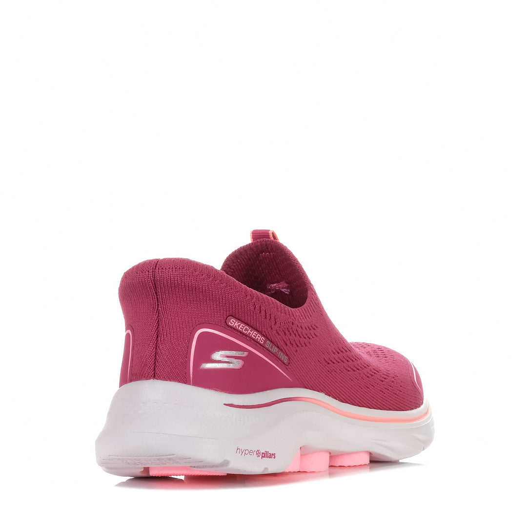 Skechers Slip-Ins: GOwalk 7 - Sarai 125242 Pink, 10 US, 11 US, 6 us, 8 us, 9 US, flats, pink, shoes, skechers, sports, walking, womens