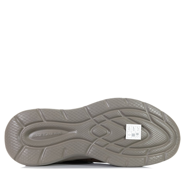 Skechers Slip-Ins: Garner - Newick 210803 Dark Brown, 10 US, 11 US, 12 US, 13 US, 8 US, 9 US, brown, casual, mens, shoes, skechers