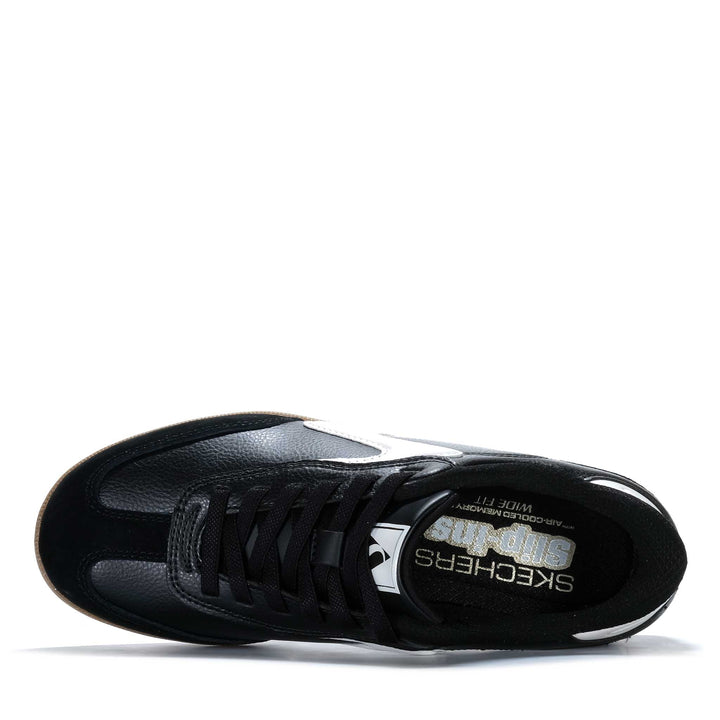 Skechers Slip-Ins: Hotshot - Perfect Choice Wide Fit Black/White Womens Sneakers