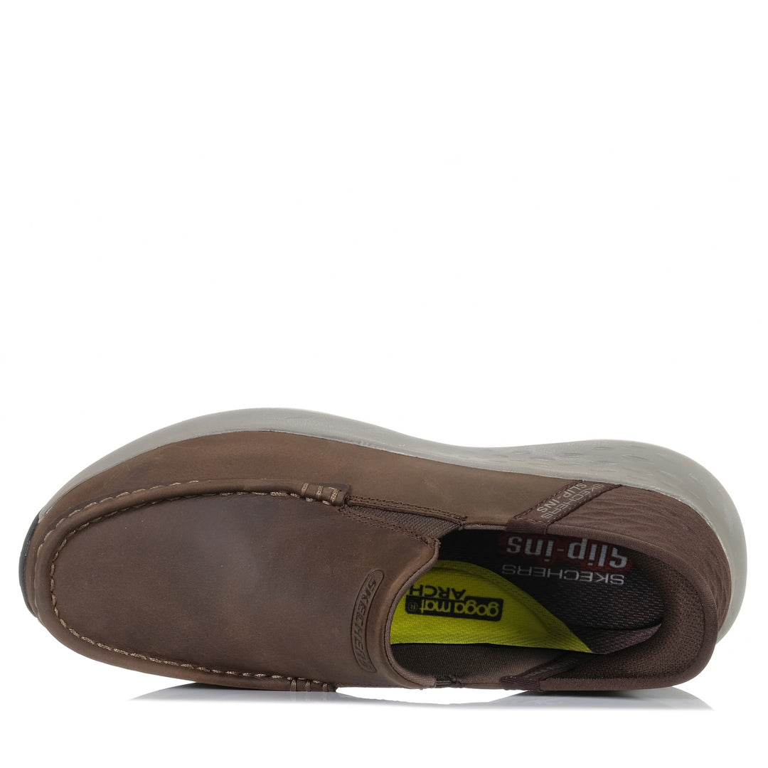 Skechers Slip-Ins: Parson - Oswin 204866 Cocoa, 10 US, 11 US, 11.5 US, 12 US, 13 US, 14 US, 7 US, 8 US, 9 US, 9.5 US, brown, casual, mens, shoes, Skechers