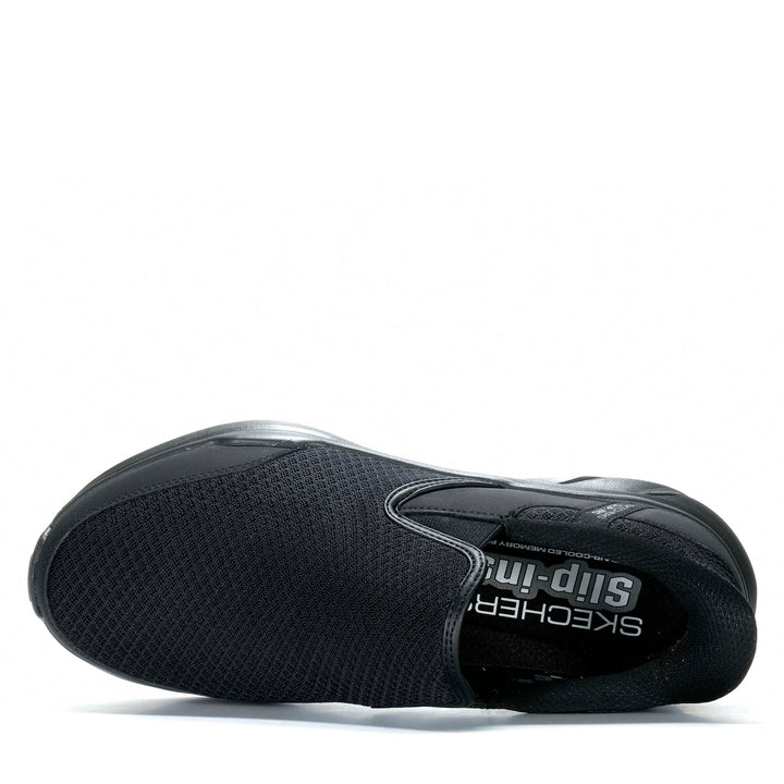 Skechers Slip-Ins Realxed Fit: Equalizer 6.0 - Stoaver Black 233 Mens Walking & Running