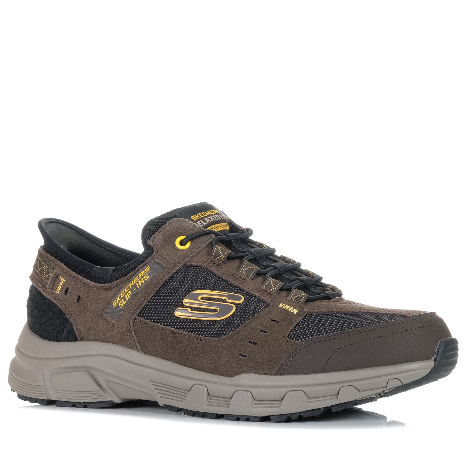 Skechers Slip Ins Relaxed Fit Oak Canyon 237450 Brown Black