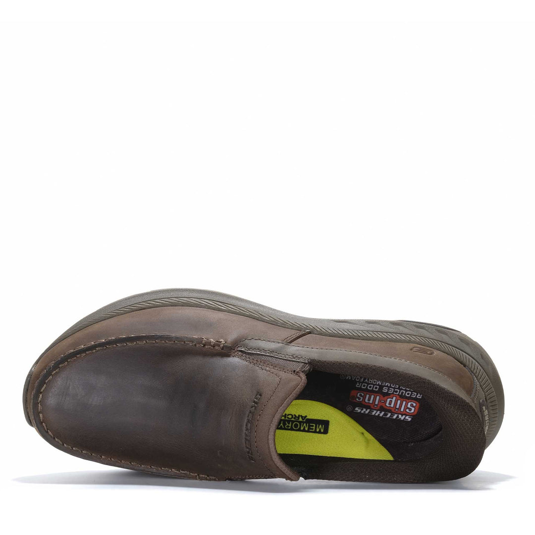 Skechers Slip-Ins Relaxed Fit: Pollard - Osgood Extra Wide Cocoa