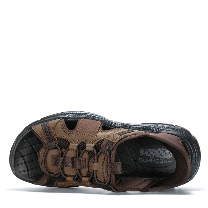 Skechers Slip-Ins Relaxed Fit: Revolted - Merrick Dark Brown 205