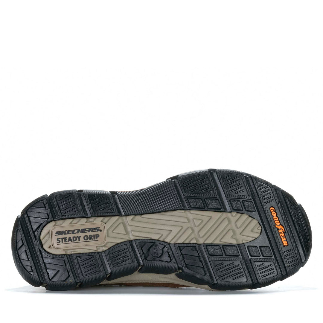 Skechers Slip-Ins: Respected - Elgin X-Wide 204810WW Dark Brown Mens Walking & Running