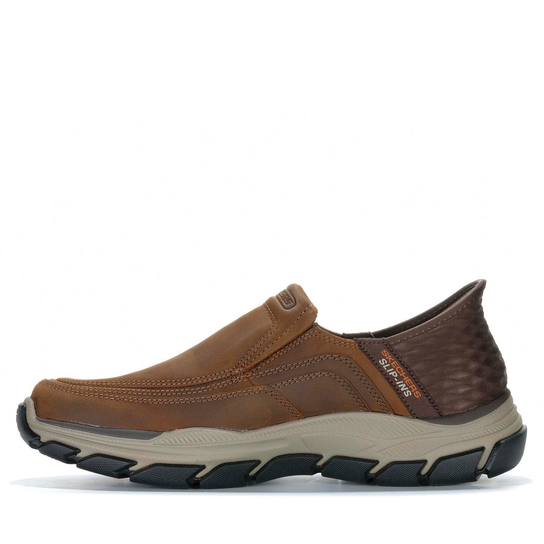 Skechers Slip-Ins: Respected - Elgin X-Wide 204810WW Dark Brown Mens Walking & Running