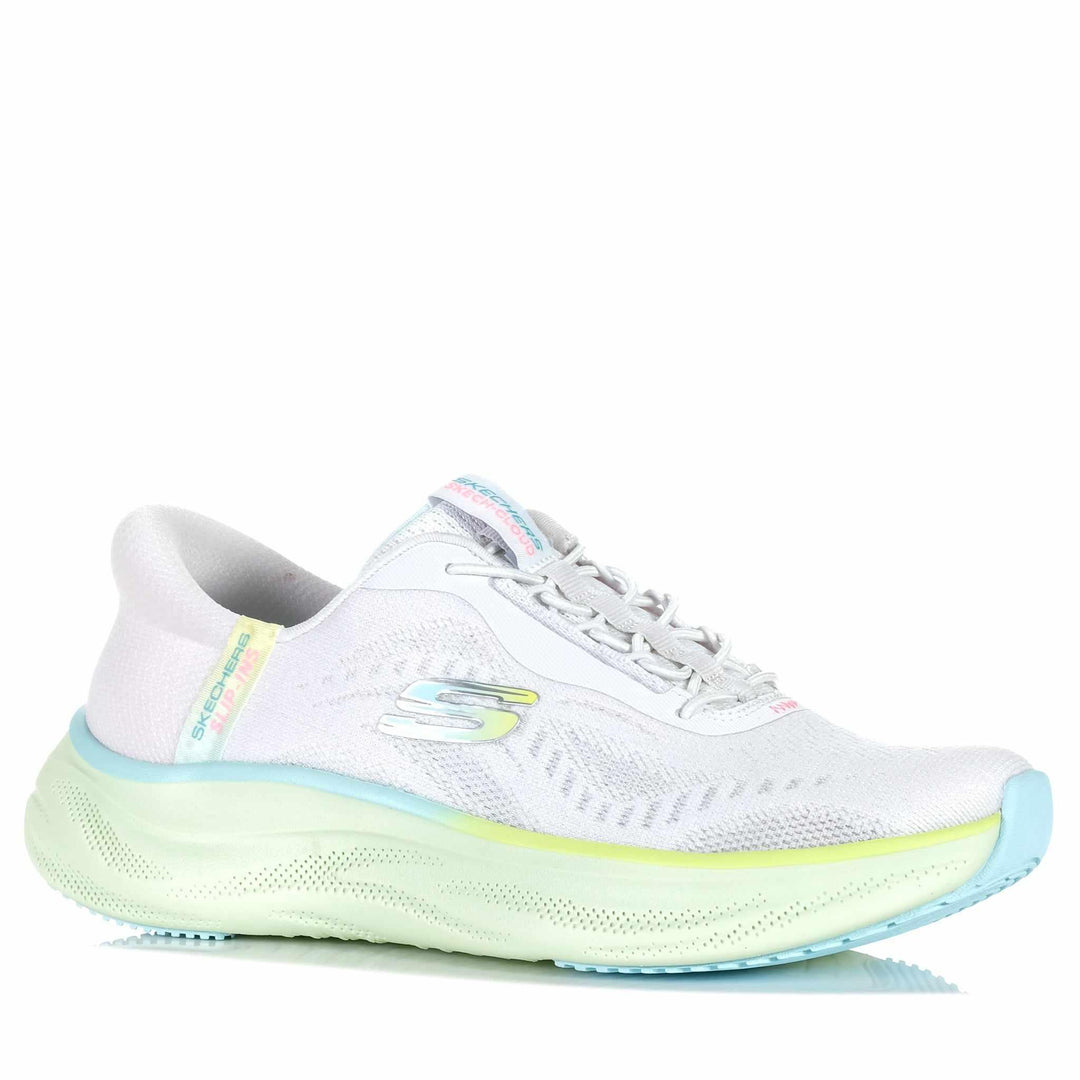 Skechers Slip-Ins: Skech Cloud - Perfectly Plush Womens Flats#color_light-grey-multi