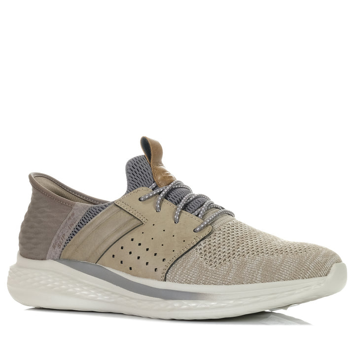 Skechers Slip-Ins: Slade - Ocon 210811 Taupe, 10 US, 10.5 US, 11 US, 11.5 US, 12 US, 13 US, 8 US, 9 US, 9.5 US, casual, low-tops, mens, shoes, Skechers, sneakers, taupe