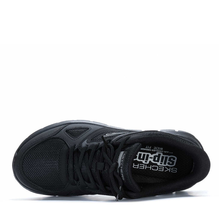 Skechers Slip-Ins: Track - Ezral Wide Fit Black 233039W Mens Shoes