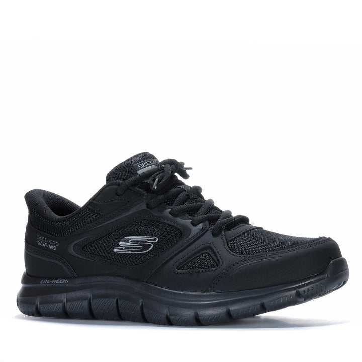 Skechers Slip-Ins: Track - Ezral Wide Fit Black 233039W Mens Shoes