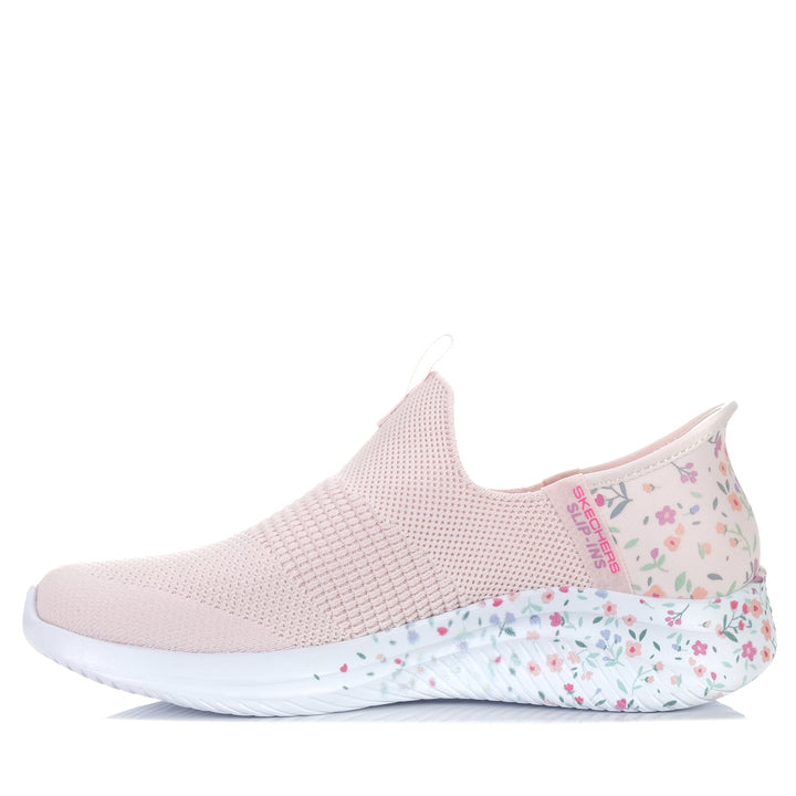 Skechers Slip-Ins: Ultra Flex 3.0 - Bloom On 150179 Pink/Multi, 10 US, 11 US, 6 US, 7 US, 8 US, 9 US, flats, floral, multi, pink, shoes, Skechers, slip ins, womens