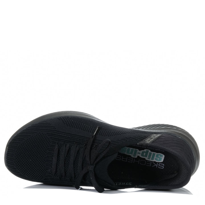 Skechers Slip-Ins: Ultra Flex 3.0 - Brilliant Path 149710W Black, 10 us, 11 us, 6 us, 7 us, 8 us, 9 us, black, flats, low-tops, shoes, skechers, sneakers, womens
